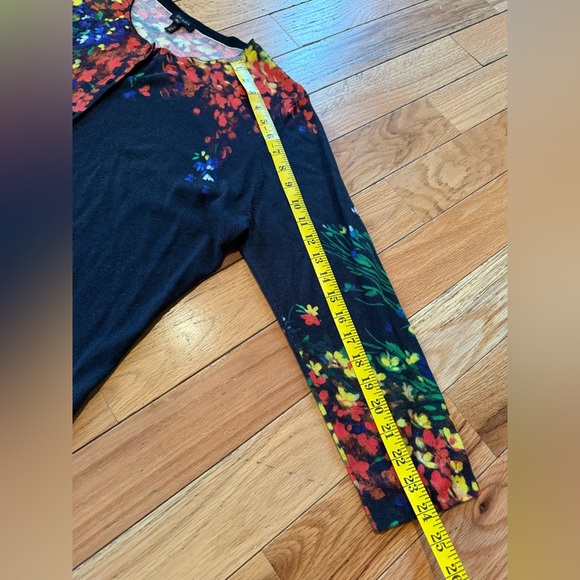VTG ESCADA Wool/Silk Multicolor Floral Print Cardigan Sweater Set Womens Size XL - Picture 15 of 16